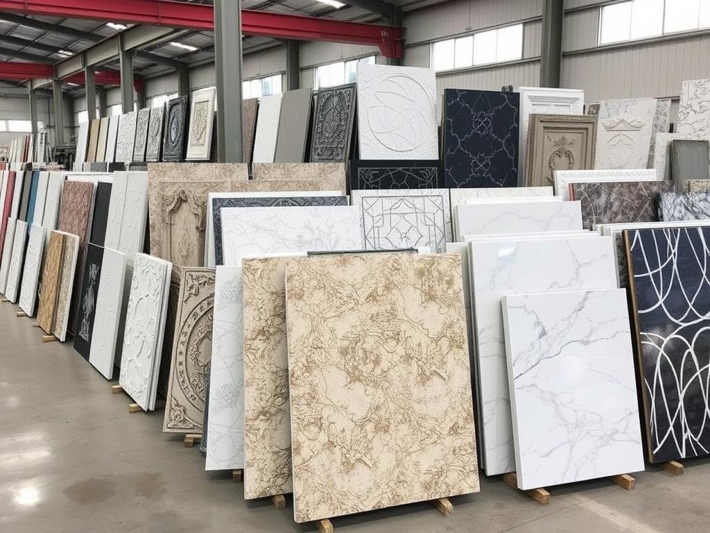 ألواح جي ار سي جاهزة بتصاميم متنوعة