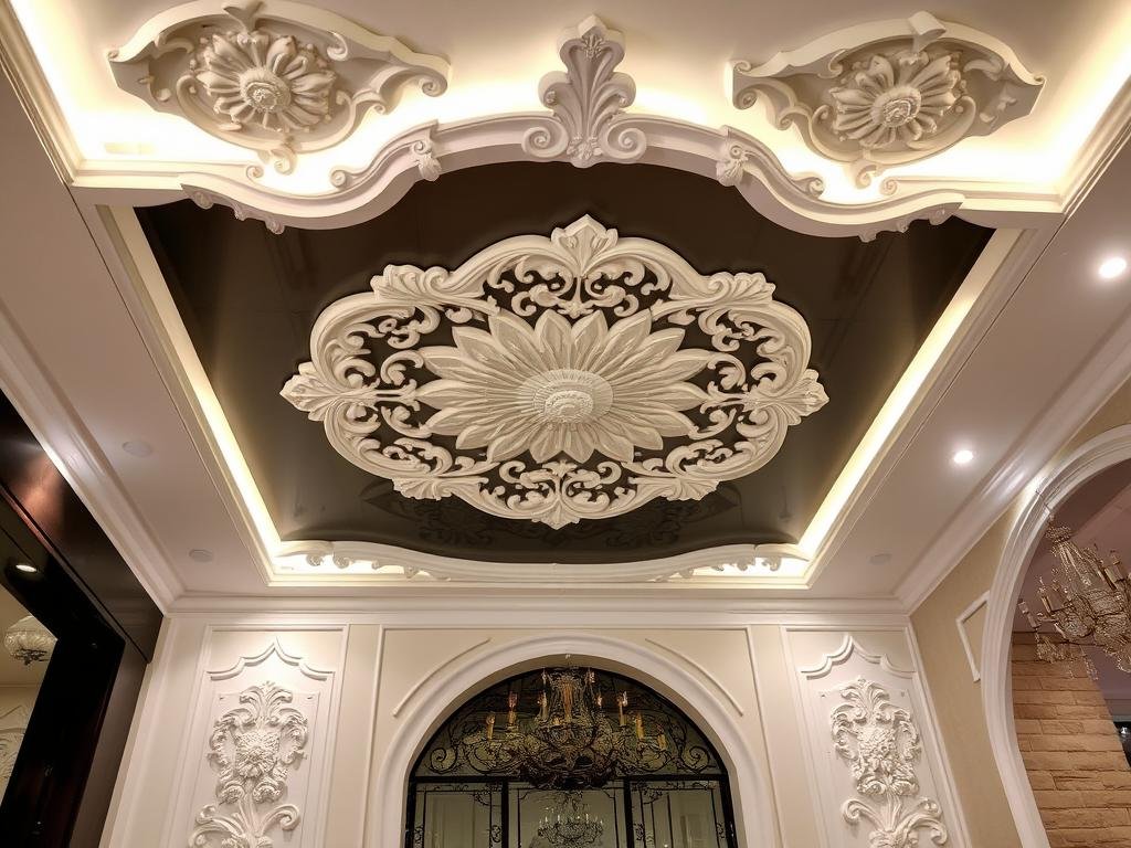 تركيب جبس جي ار سي للأسقف والديكورات الداخلية