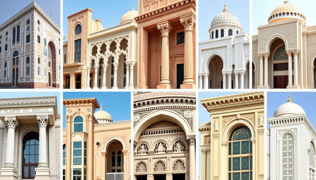 تطبيقات متنوعة للجي آر سي في مباني الرياض تطبيقات متنوعة للجي آر سي في مباني الرياض