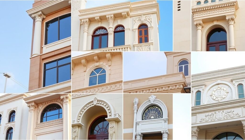 تطبيقات متنوعة للجي ار سي في واجهات المباني بجنوب الرياض