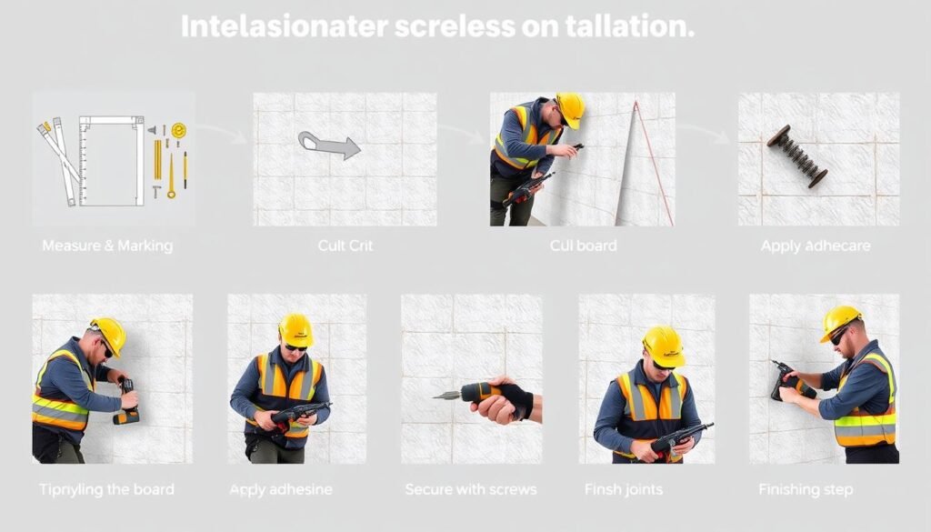 خطوات تركيب ألواح الأسمنت بورد بطريقة احترافية - معلم اسمنت بورد بالرياض