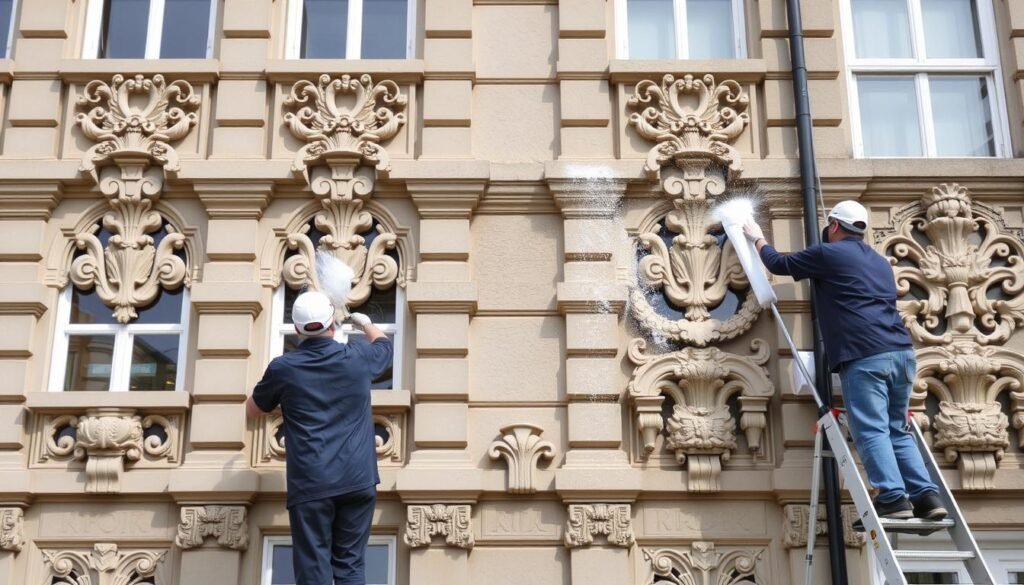 صيانة واجهات الجي ار سي للحفاظ على جمالها ومتانتها