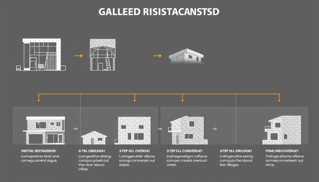 مراحل تركيب واجهات جي ار سي من التصميم إلى التنفيذ