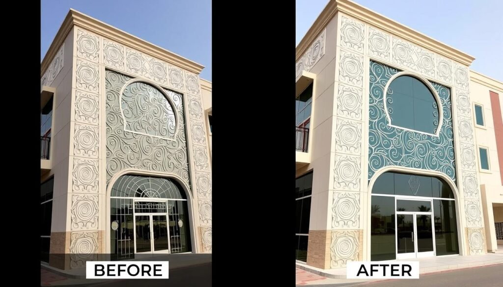 مشروع تركيب جي ار سي منفذ بجودة عالية في جنوب الرياض