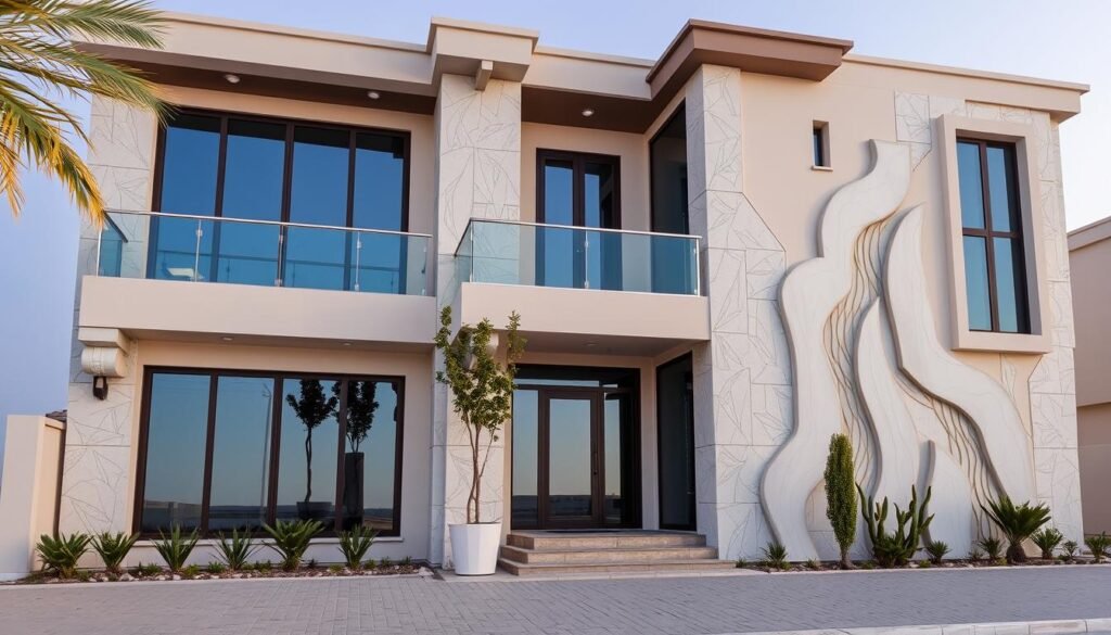 مشروع متكامل لتركيب GRC في فيلا بشمال الرياض