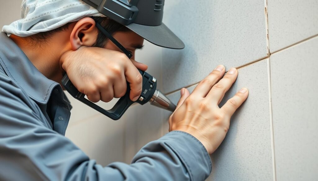 معلم اسمنت بورد بالرياض يقوم بتنفيذ أعمال تركيب بدقة واحترافية عالية