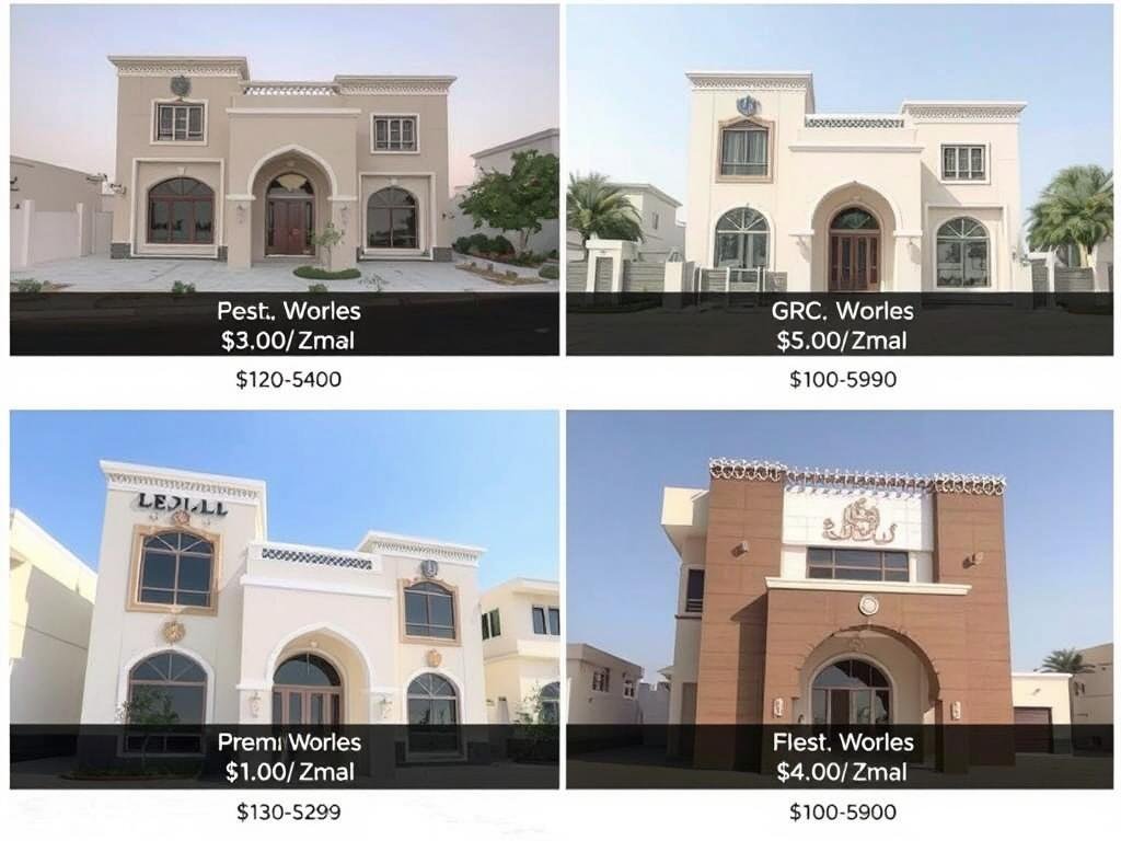 نماذج من أعمال GRC بأسعار تنافسية في شمال الرياض