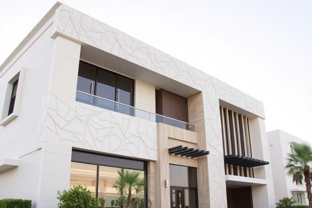 واجهة خارجية من GRC بتصميم عصري في شمال الرياض