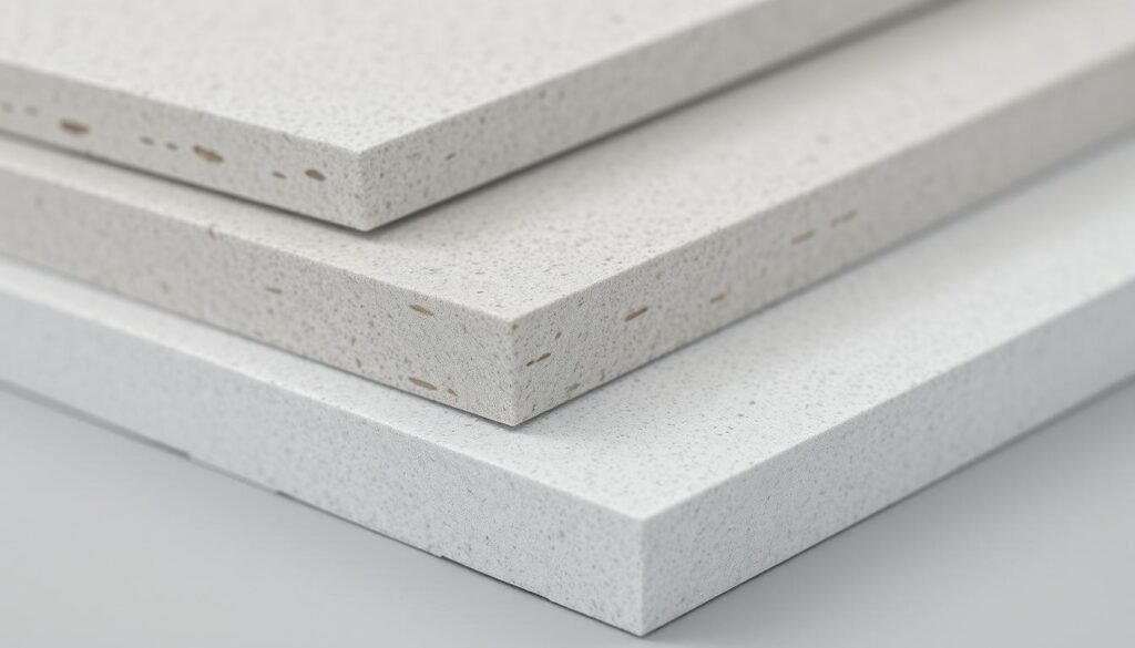 أنواع مختلفة من ألواح الأسمنت بورد بسماكات متعددة