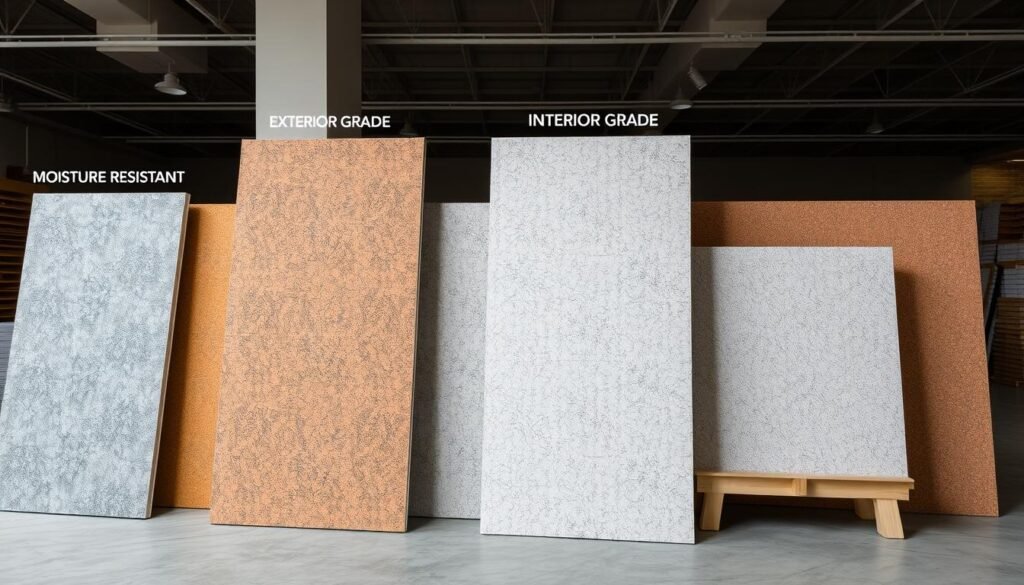 أنواع مختلفة من اسمنت بورد تستخدم في تطبيقات متنوعة