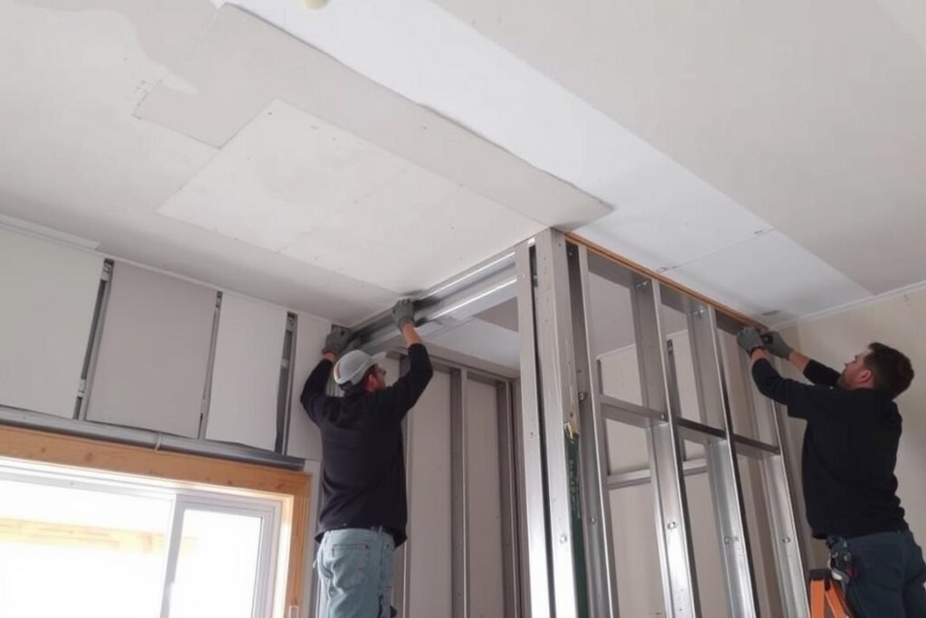 تركيب اسمنت بورد للجدران الداخلية