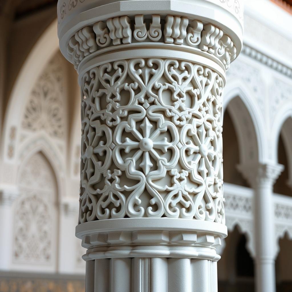 عمود جى ار سى بتصميم إسلامي