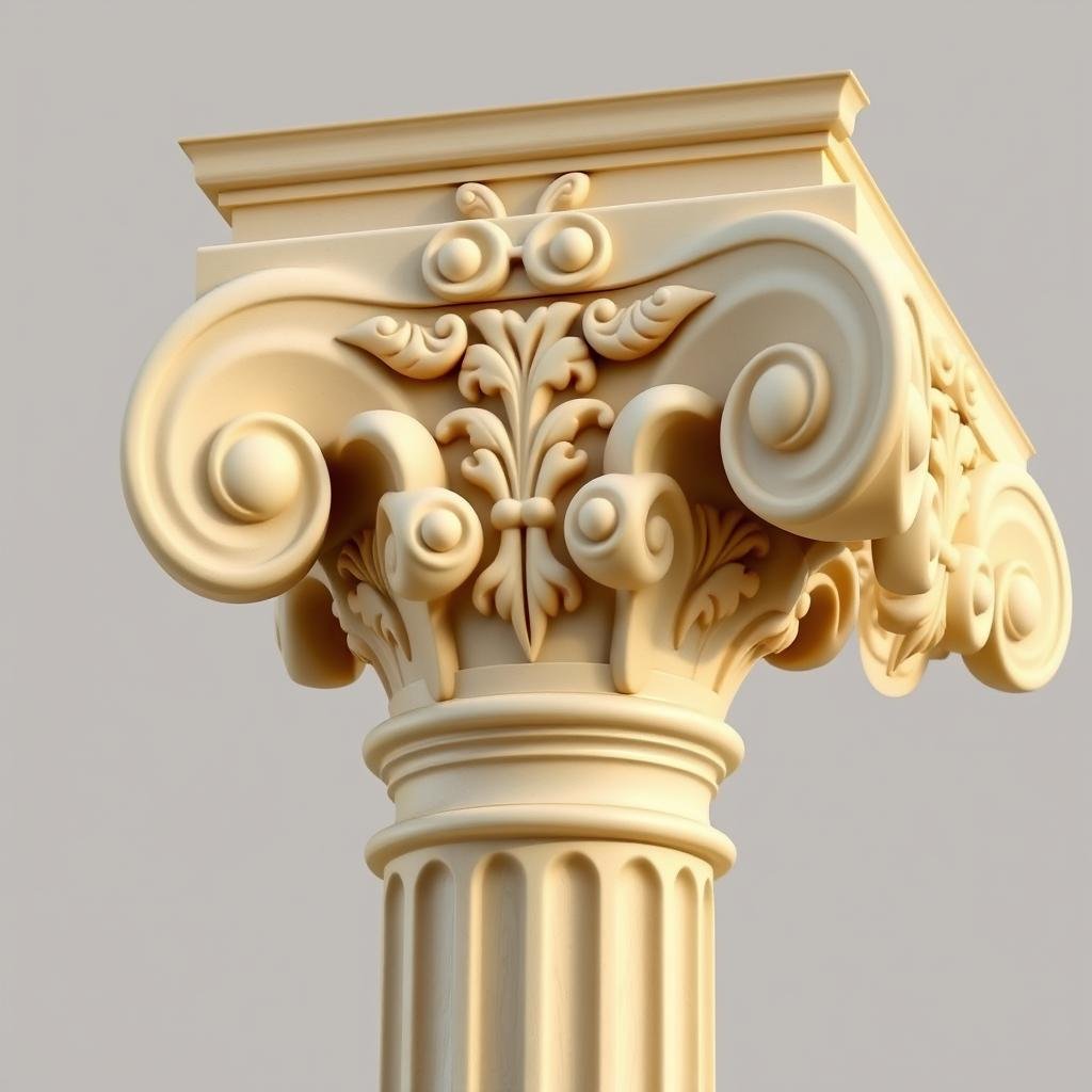 عمود جى ار سى بتصميم كلاسيكي