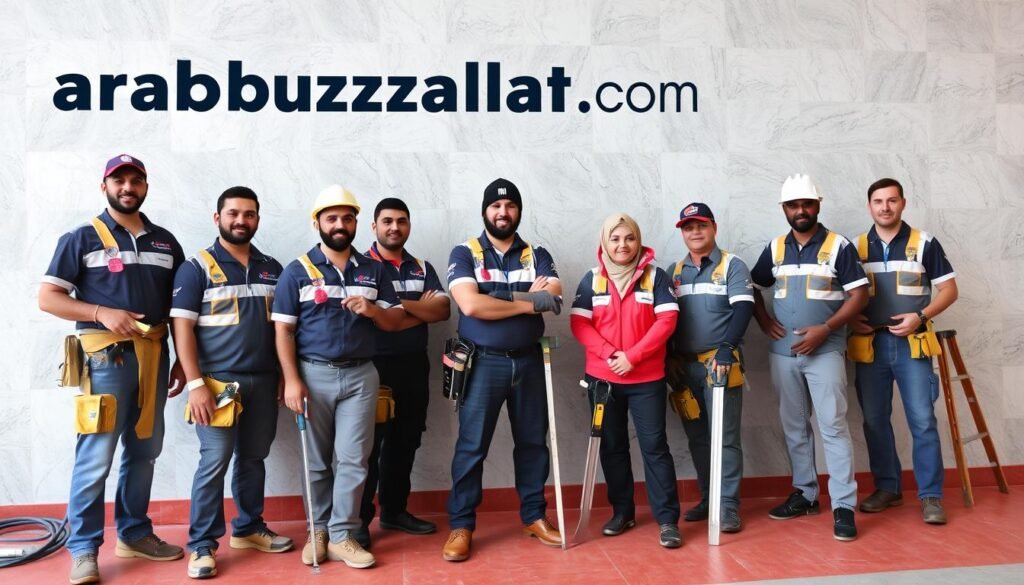 فريق عمل arabmuzallat.com المتخصص في تركيب اسمنت بورد