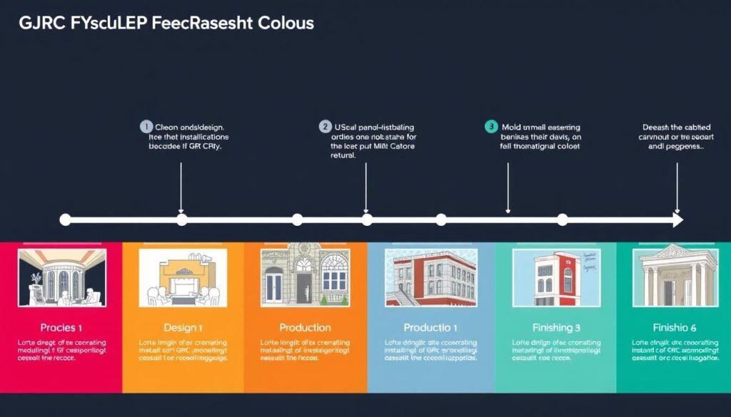 مراحل تركيب واجهات جي آر سي بالرياض من التصميم إلى التنفيذ