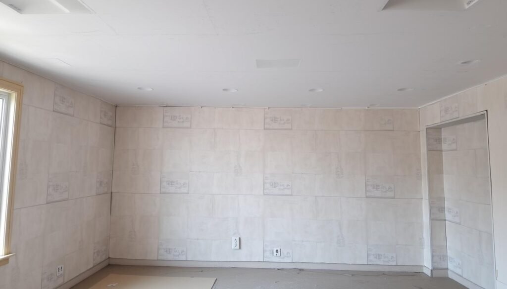 مشروع تركيب اسمنت بورد لغرفة كاملة