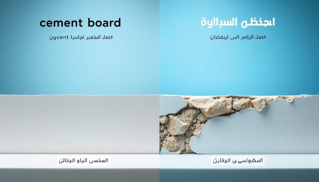 مقارنة بين أسمنت بورد والجبس بورد توضح مميزات كل منهما