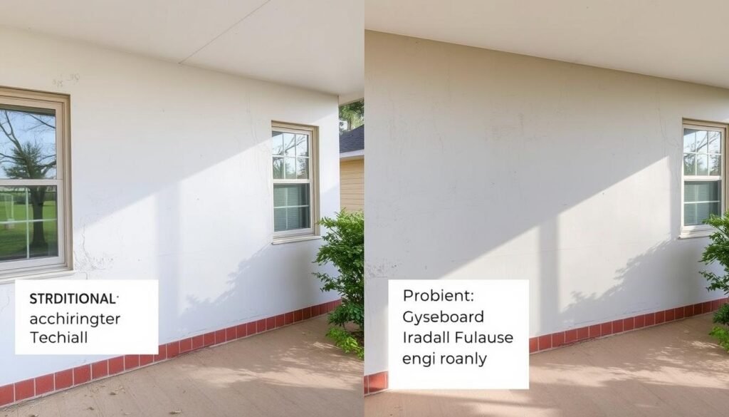 مقارنة بين اسمنت بورد والجبس التقليدي في التطبيقات المختلفة