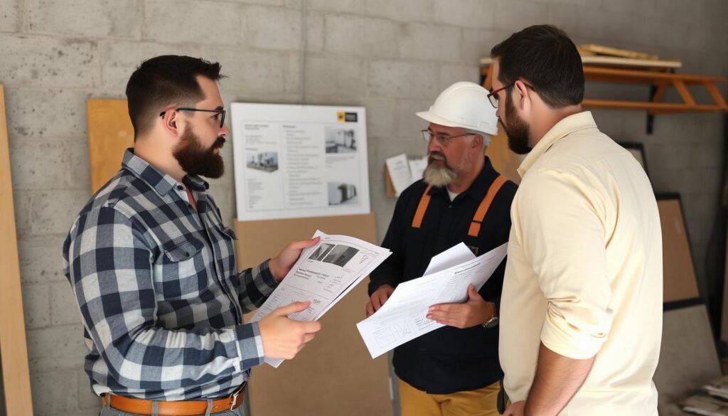 مقاول محترف يشرح تفاصيل مشروع اسمنت بورد للعميل