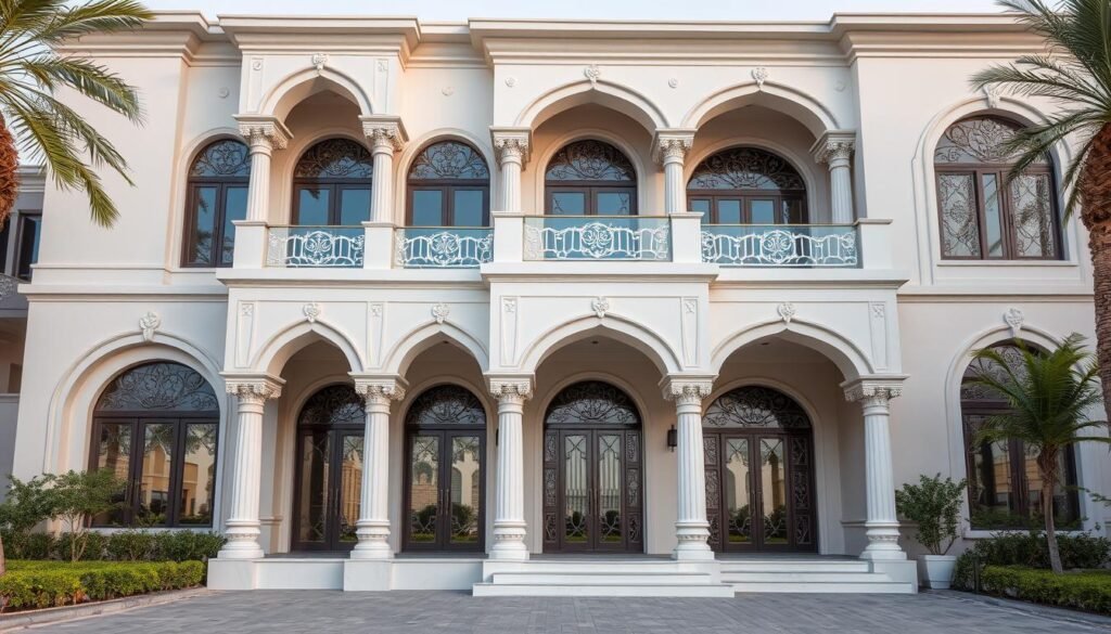 واجهة فيلا فخمة مصممة بتقنية جى ار سى السعودية