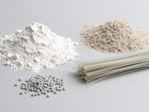 مكونات الجي ار سي (GRC) الأساسية: الإسمنت والألياف الزجاجية والرمل