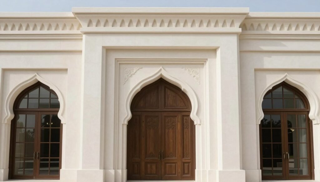 واجهة فيلا مصممة بالجي ار سي (GRC) بتصميم عصري وفخم