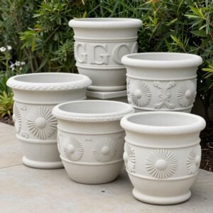 أحواض زراعة كبيرة مصنوعة من الجي ار سي معلم جى ار سى