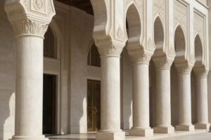 أعمدة زخارف جي ار سي بتصميم إسلامي