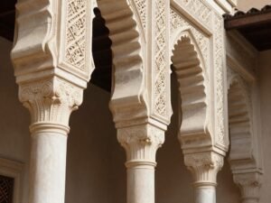 أعمدة وكرانيش من ألواح جي ار سي