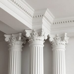 أعمدة وكرانيش من الجي ار سي بتصاميم كلاسيكية معلم جى ار سى