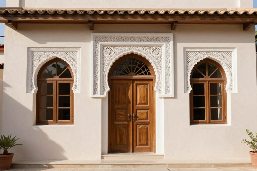 إطارات نوافذ وأبواب من الجي ار سي