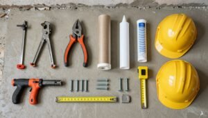 الأدوات والمواد المستخدمة في تركيب الاسمنت بورد فني تركيب اسمنت بورد