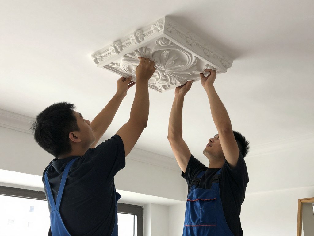 تركيب ديكورات داخلية جي ار سي على السقف