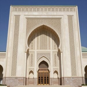 تصميم إسلامي لتركيب جى ار سى في واجهة مسجد