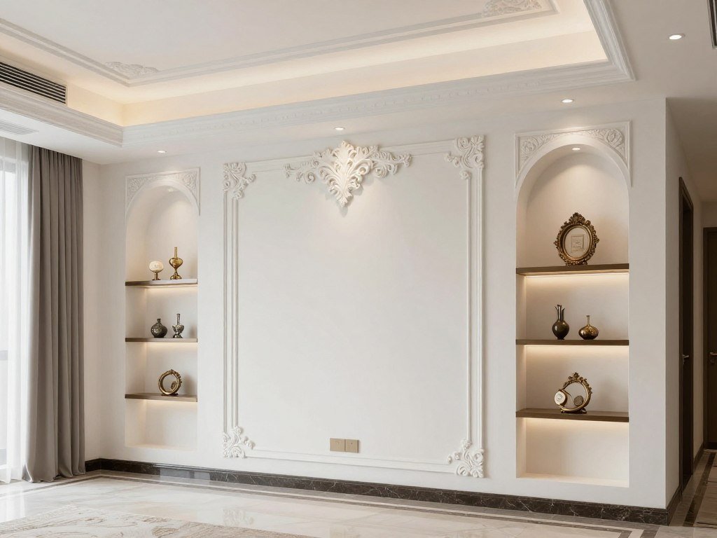 تطبيقات داخلية لمنتجات الجي ار سي في الديكورات المنزلية