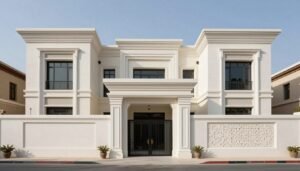 تطبيقات متنوعة لزخارف جي ار سي في مشروع سكني فاخر