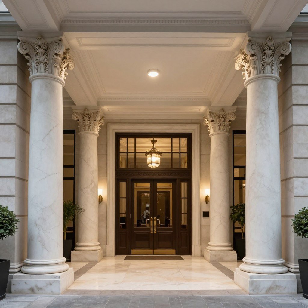 ديكورات جي ار سي في المدخل