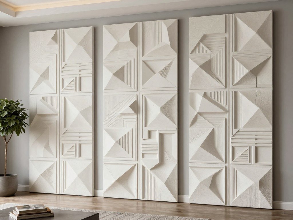 زخارف جدارية ثلاثية الأبعاد من الجي ار سي