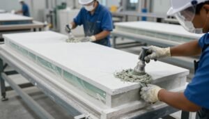 عملية تصنيع ألواح جي ار سي