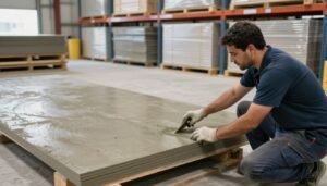 عملية توريد اسمنت بورد بطريقة احترافية