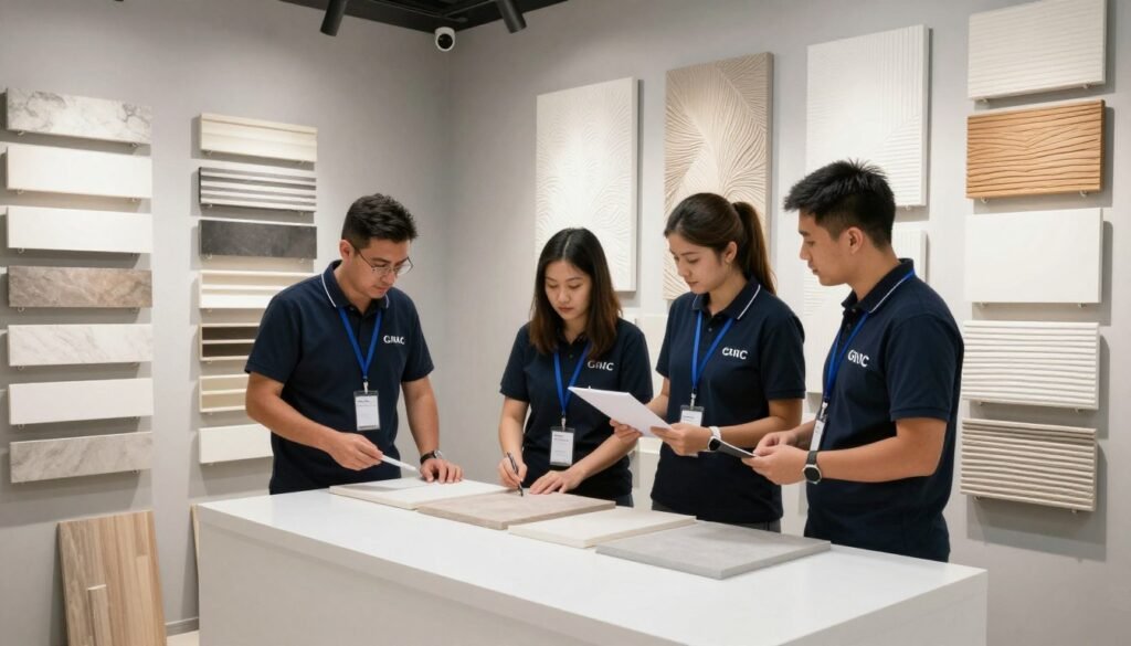 فريق عمل متخصص في تركيب ديكورات جي ار سي