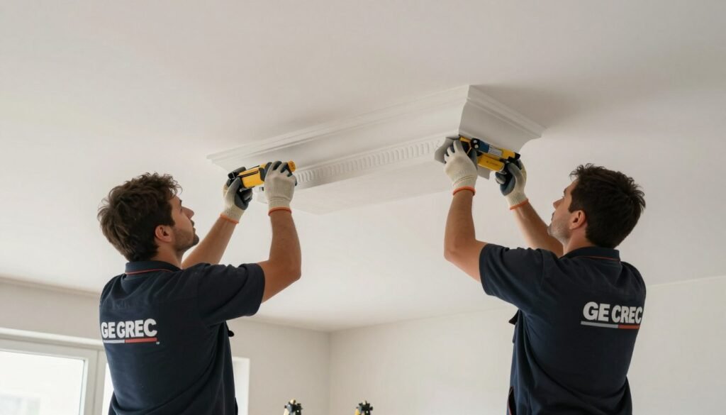 فريق عمل محترف لتركيب كورنيش جي ار سي