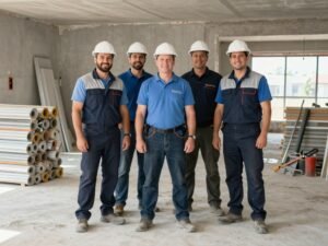 فريق عمل مقاول اسمنت بورد متخصص