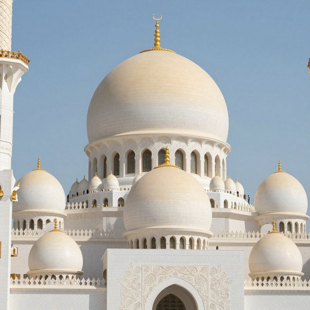 قباب وعناصر معمارية للمساجد من الجي ار سي من إنتاج العرب للمظلات