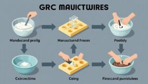 مراحل تصنيع الجي ار سي في مصنع مقاول جي ار سي معتمد