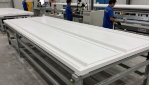 مراحل تصنيع مظلات جي ار سي في المصنع