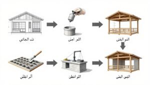 مراحل تنفيذ جي ار سي من التصميم إلى التركيب النهائي