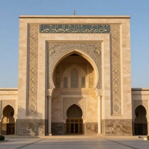 مسجد بواجهات جى ار سى (GRC Facades) بزخارف إسلامية