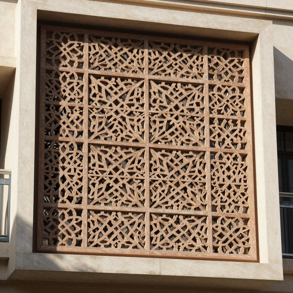 مشربية من الجي ار سي بتصميم عربي تقليدي