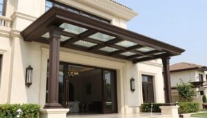 مشروع مظلات جي ار سي منفذ من قبل مؤسسة المظلات العربية